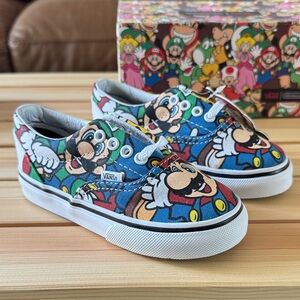 Vans Kids Sneakers with Super Mario Design